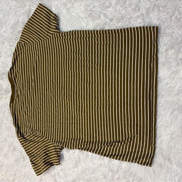 Everlane The Uniform Tee Striped Khaki - Picture 4 of 4